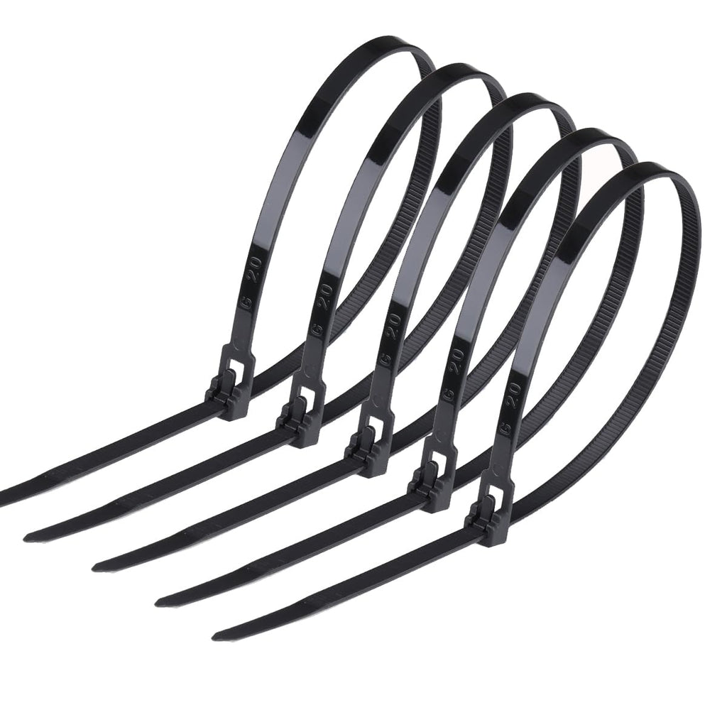 100 Stück Kabelbinder Wiederverschließbar, 300 mm x 4,8 mm