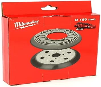 Milwaukee Tools Schleifpad 150 mm, 6 Loch komplett auf Gummi-Protektoren