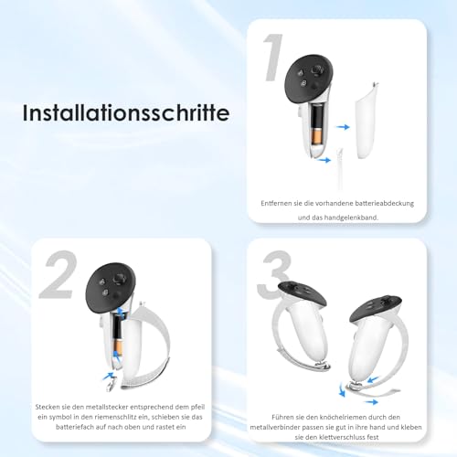 VR Anti-Rutsch Controller Gurte für Meta Quest 3/3S Griffabdeckung