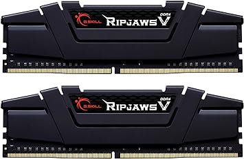 Gskill F4-3200C16D-16GVKB Memory D4 3200 16GB C16 RipV K2 2X 8GB, 1,35V, RipjawsV schwarz
