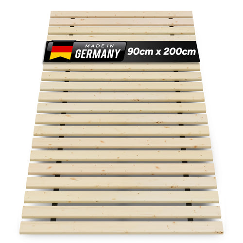TUGA - Holztech Rollrost 90 x 200 cm 20mm 300kg Lattenrost Rolllattenrost Stabiler Bettrost Qualität aus Deutschland