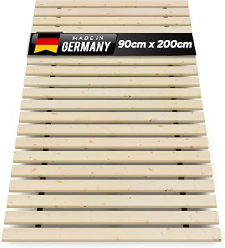 TUGA - Holztech Rollrost 90 x 200 cm 20mm 300kg Lattenrost Rolllattenrost Stabiler Bettrost Qualität aus Deutschland