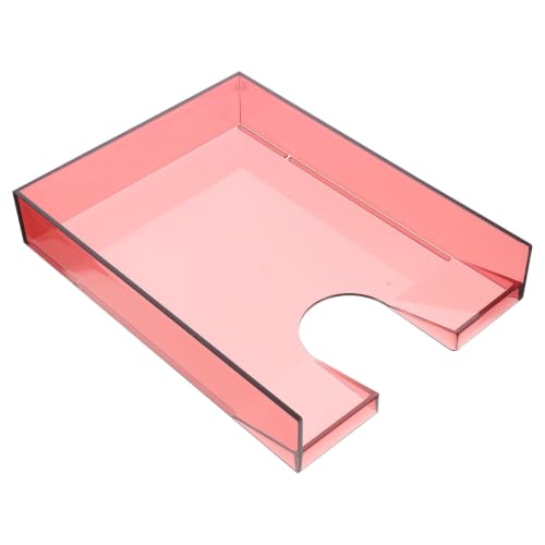 Lurrose Multifunktionale Aktenaufbewahrungsbox aus Ps Kunststoff Leichter Schreibtisch Organizer für Dokumente und Magazine für Büro und Wohnzimmer