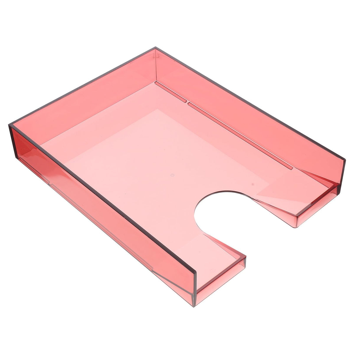 Lurrose Multifunktionale Aktenaufbewahrungsbox aus Ps Kunststoff Leichter Schreibtisch Organizer für Dokumente und Magazine für Büro und Wohnzimmer