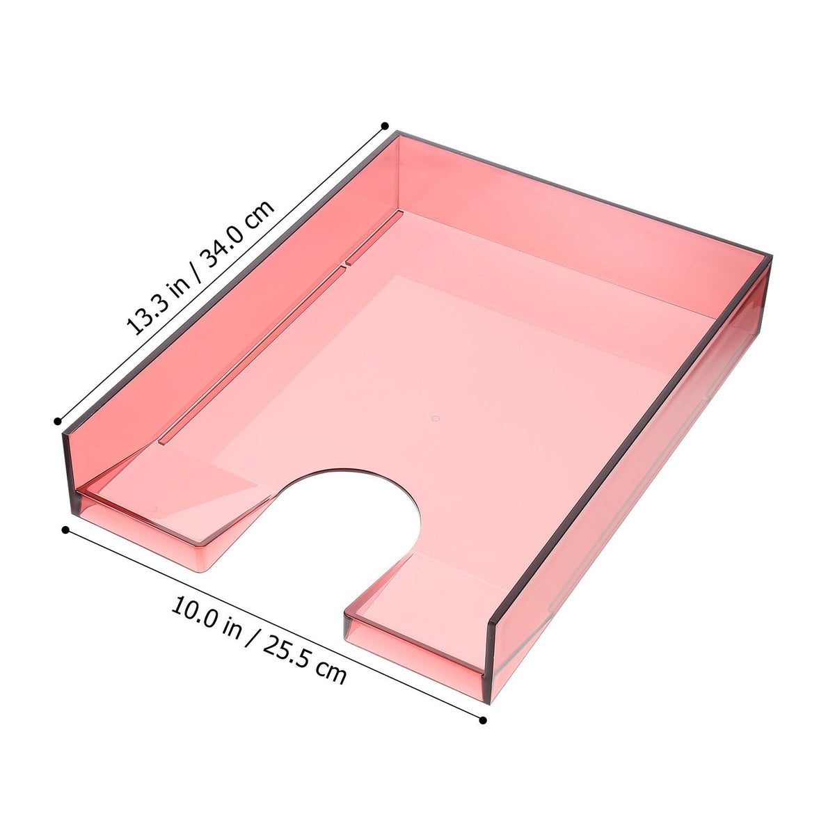 Lurrose Multifunktionale Aktenaufbewahrungsbox aus Ps Kunststoff Leichter Schreibtisch Organizer für Dokumente und Magazine für Büro und Wohnzimmer
