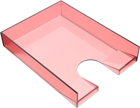 Lurrose Multifunktionale Aktenaufbewahrungsbox aus Ps Kunststoff Leichter Schreibtisch Organizer für Dokumente und Magazine für Büro und Wohnzimmer