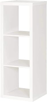 Regal, Bücherregal, Wandregal, Raumteiler in weiß (42 x 112 cm)
