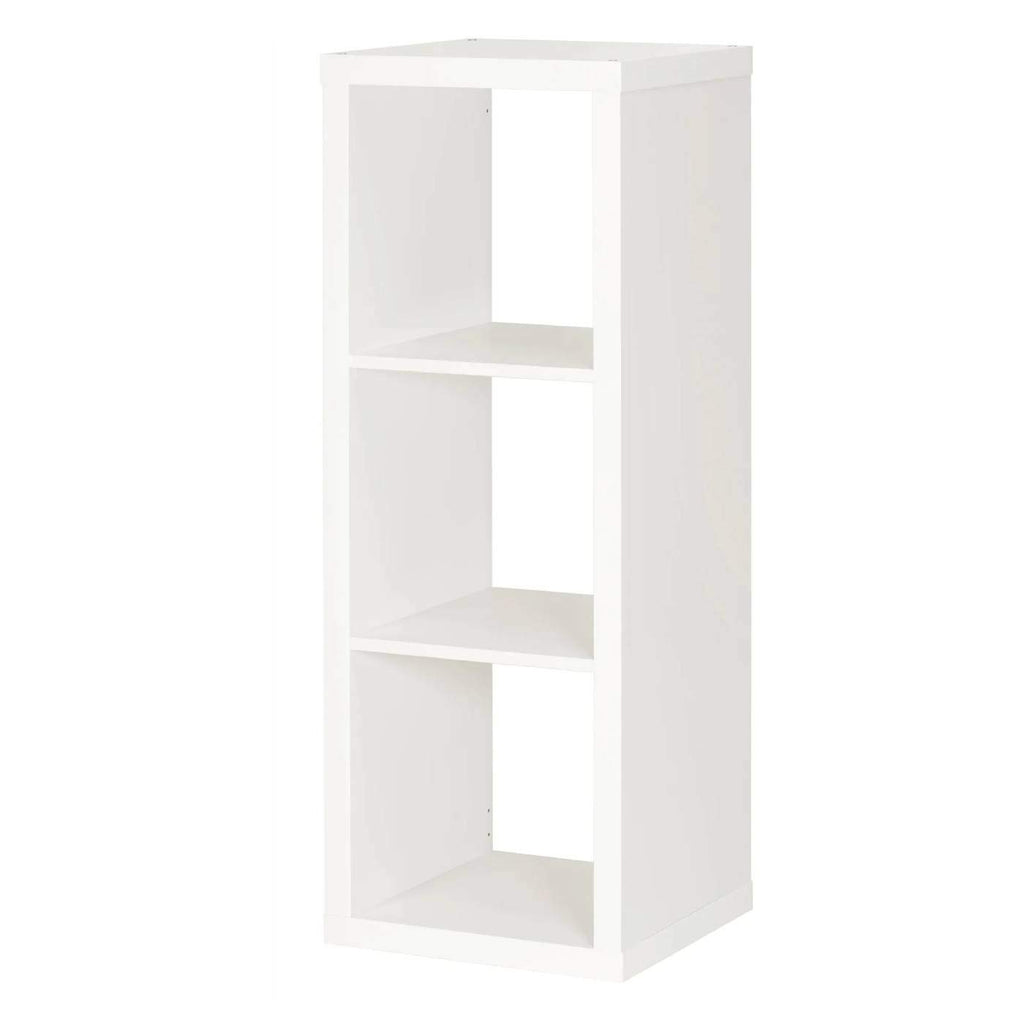 Regal, Bücherregal, Wandregal, Raumteiler in weiß (42 x 112 cm)