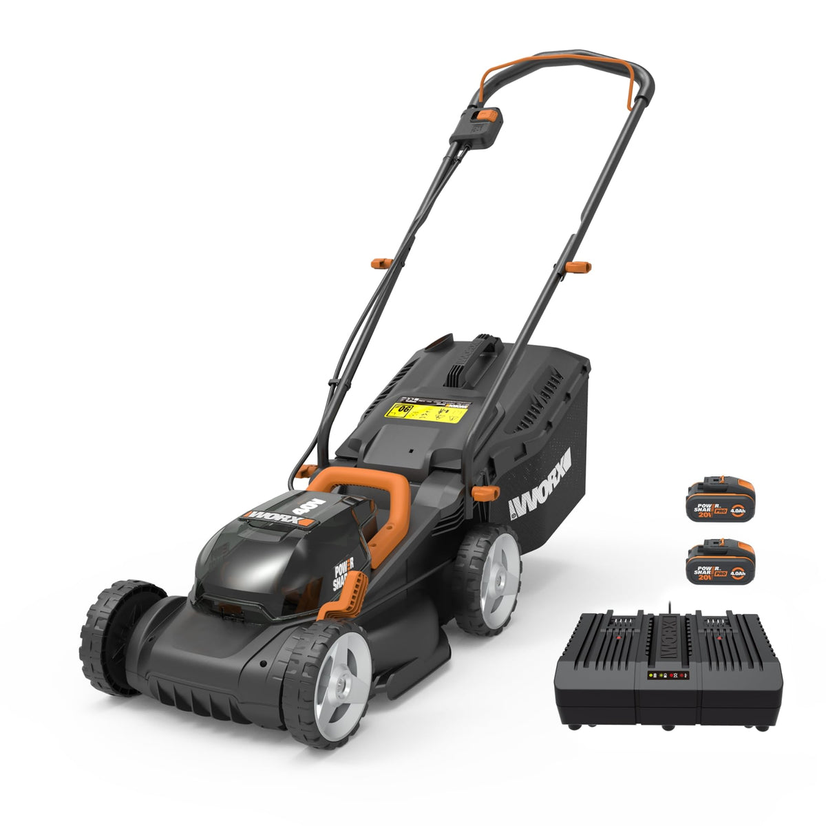 WORX WG779E.1 Akku-Rasenmäher 40V, 34 cm, für Rasenflächen bis 460m²