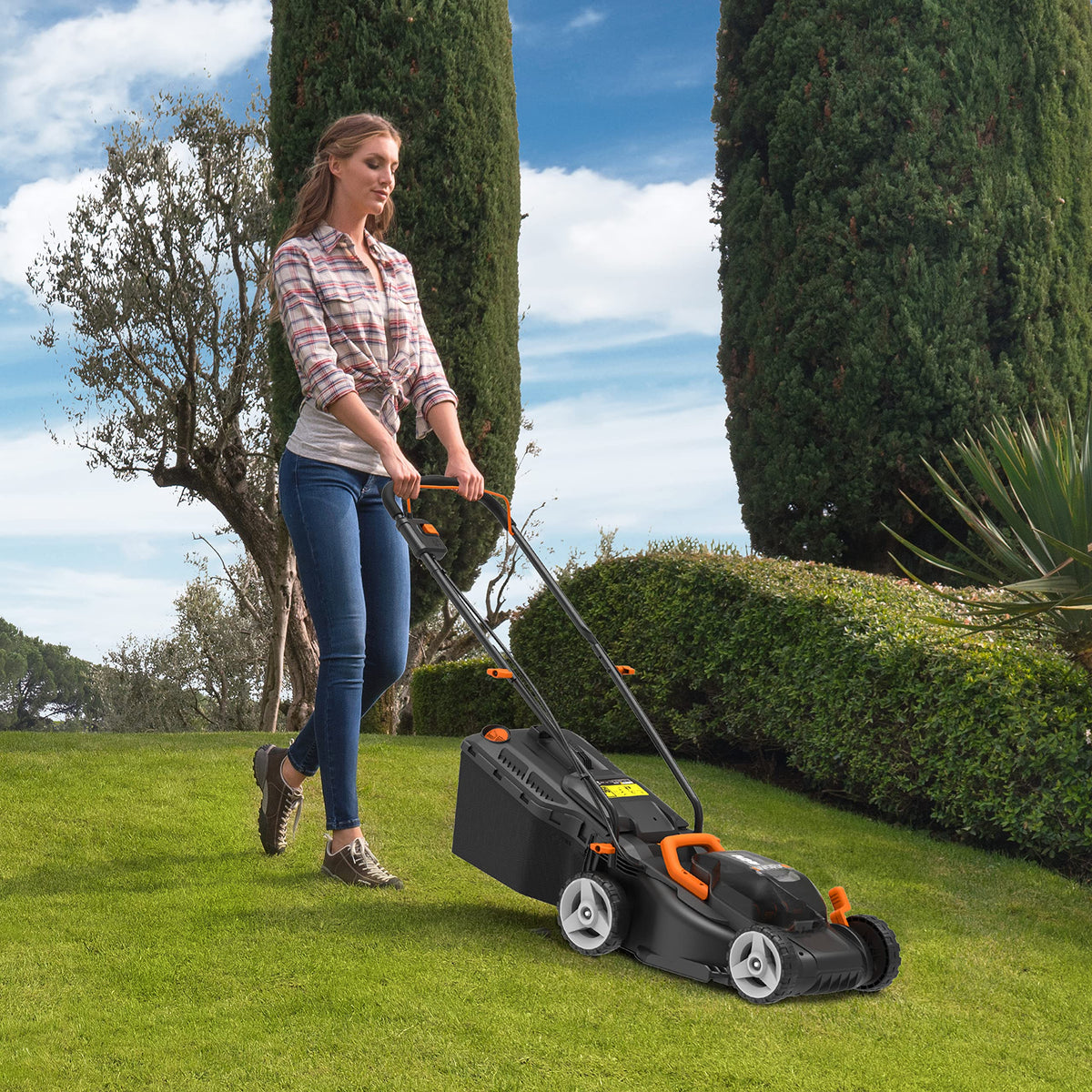 WORX WG779E.1 Akku-Rasenmäher 40V, 34 cm, für Rasenflächen bis 460m²