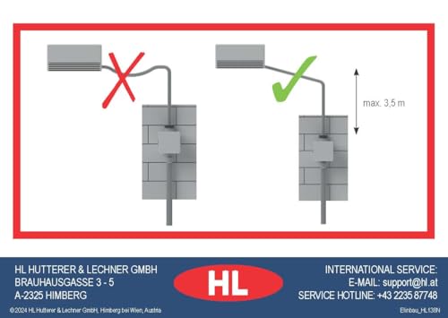 Kondensat-UP-Siphon HL138 DN32 für Klimageräte