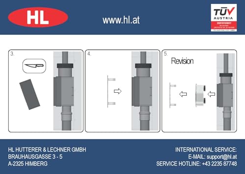 Kondensat-UP-Siphon HL138 DN32 für Klimageräte