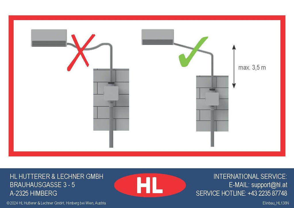 Kondensat-UP-Siphon HL138 DN32 für Klimageräte