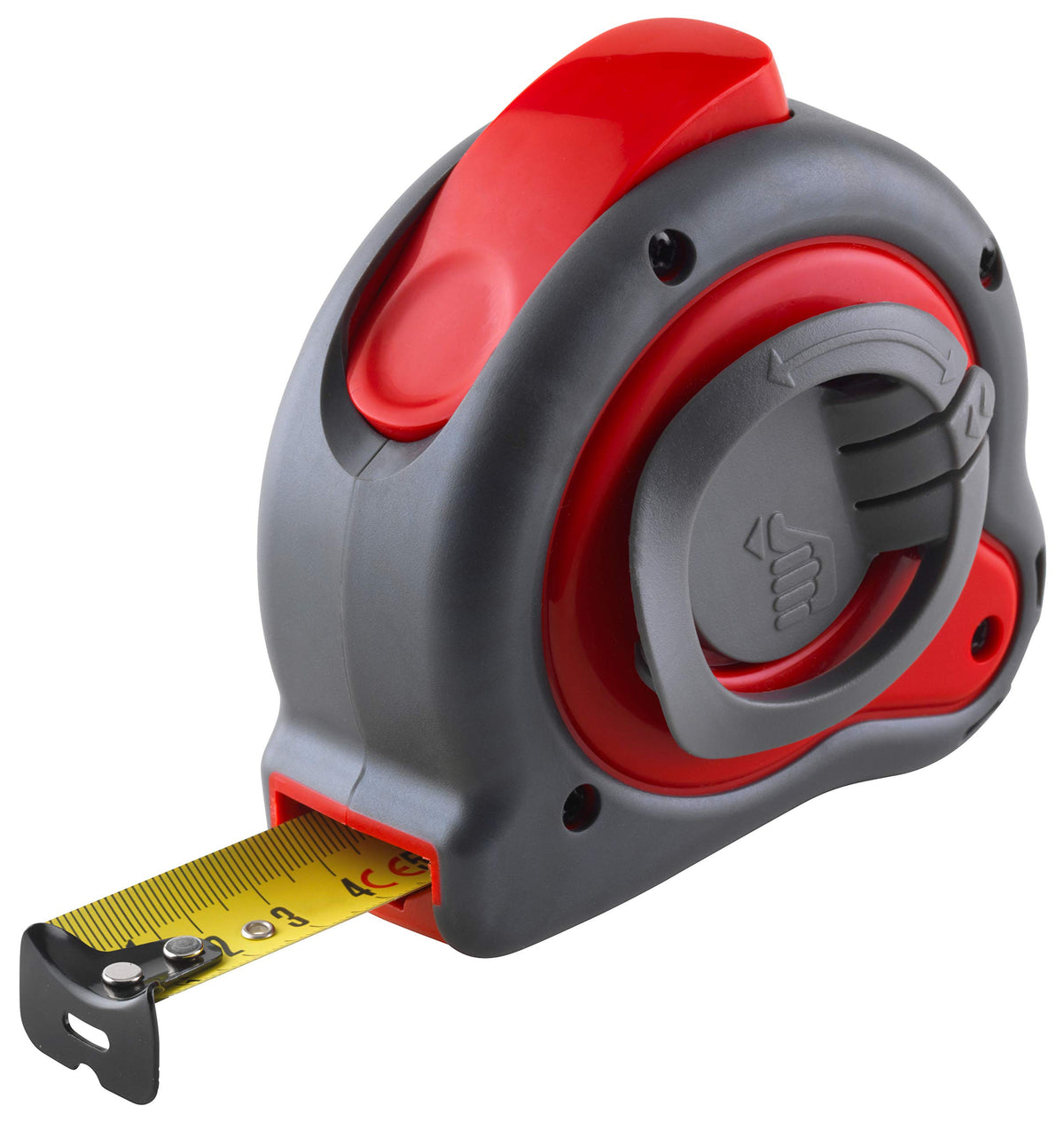 SOLA POPULAR - Bandmaß 5m / 19mm - Profi-Rollbandmaß mit Gürtelclip - Stahlband, gelb lackiert mit mm Skala - Genauigkeitsklasse II - Rollmeter mit beweglichem Endhaken - Metermaß Länge - 5m / 19mm