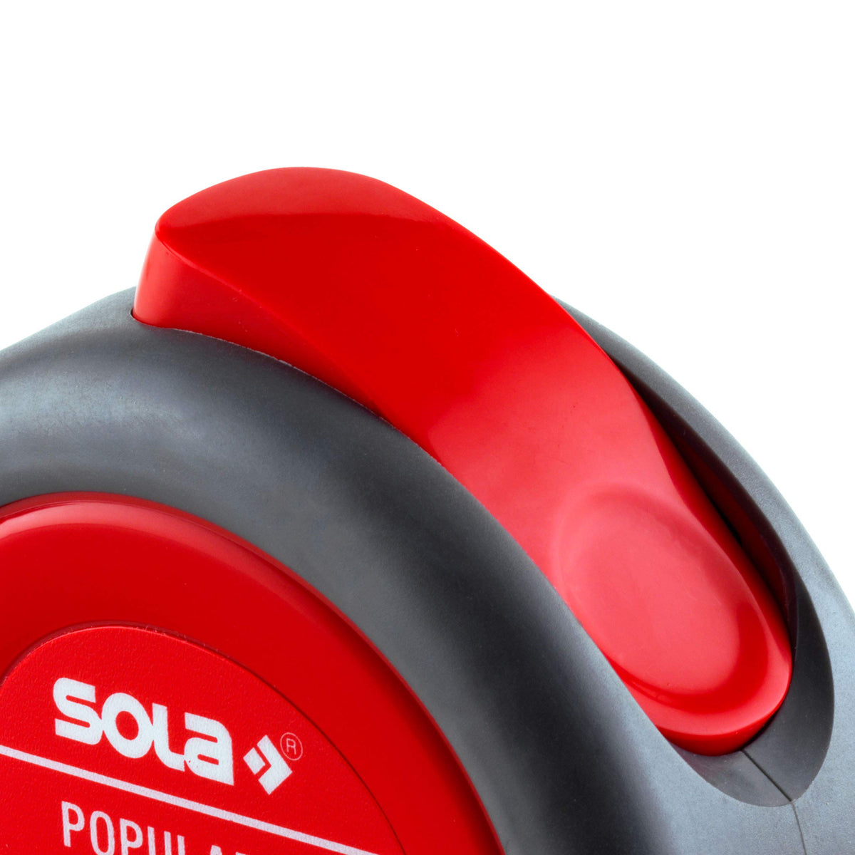 SOLA POPULAR - Bandmaß 5m / 19mm - Profi-Rollbandmaß mit Gürtelclip - Stahlband, gelb lackiert mit mm Skala - Genauigkeitsklasse II - Rollmeter mit beweglichem Endhaken - Metermaß Länge - 5m / 19mm