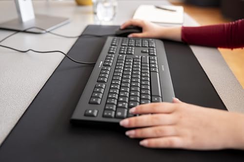 CHERRY DC 2000, Kabelgebundenes Tastatur-Maus-Set, Deutsch QWERTZ, Schwarz