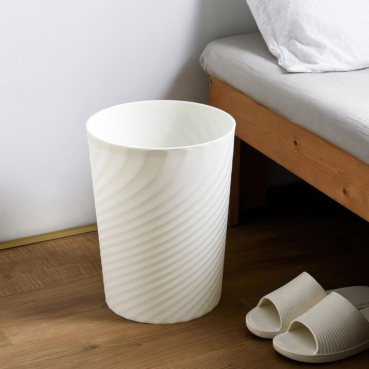 Papierkorb 8008 Mülleimer Papiereimer 32 cm 12L | Weiß