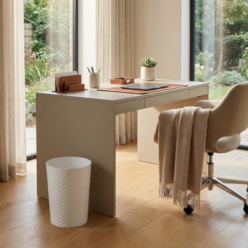 Papierkorb 8008 Mülleimer Papiereimer 32 cm 12L | Weiß