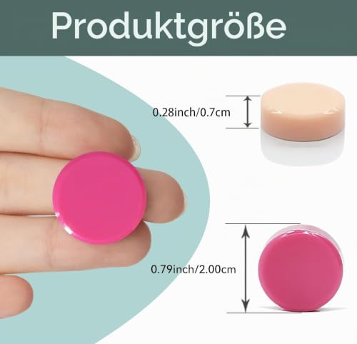 Kühlschrankmagnete, 30 Stück stark, mini Klein, Whiteboard Magnete, Bunt Rund Tafelmagnete für Magnetwand, Rosa