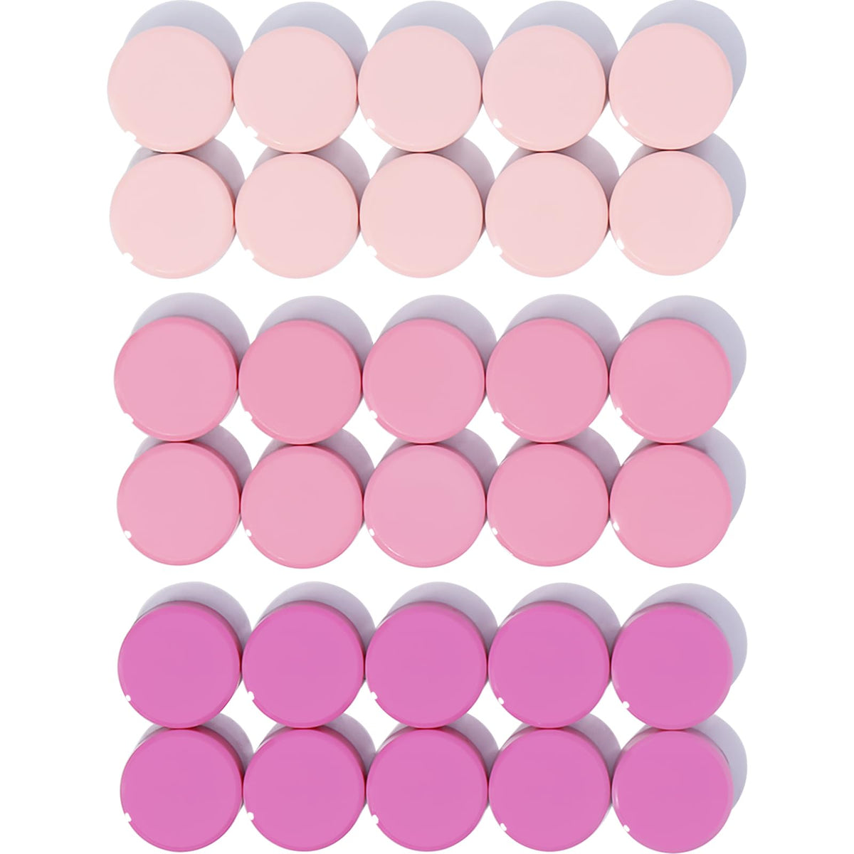 Kühlschrankmagnete, 30 Stück stark, mini Klein, Whiteboard Magnete, Bunt Rund Tafelmagnete für Magnetwand, Rosa