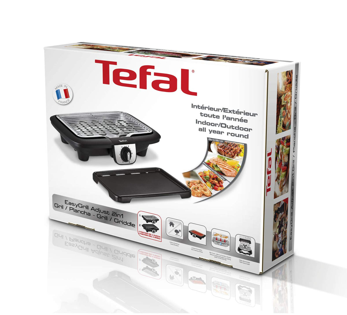 TEFAL YY3818FB Easygrill 2 in 1 Grill + Tisch Plancha