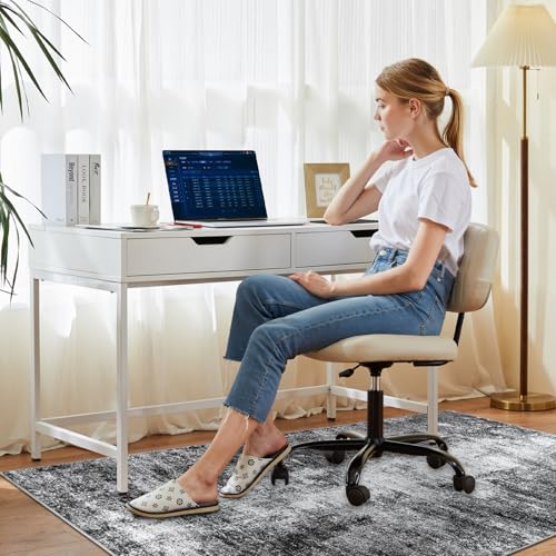 Capslpad rutschfeste Stuhlmatten für Hartholzboden 120x150cm Schwarz Abstrakt Bodenschutzmatte Schreibtischstuhl Unterlage Schreibtisch Teppich für Hartböden Büro Bürostuhl