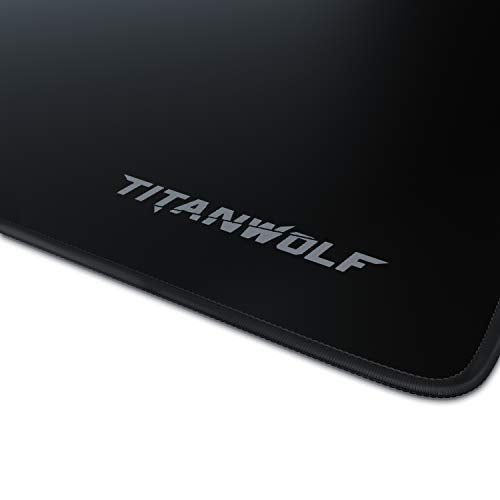 Titanwolf- Übergröße Mauspad Gaming Titanwolf 1200x600mm XXXL Mousepad groß mit Motiv Tischunterlage Large Size - verbessert Präzision und Geschwindigkeit XXL z.B. für Logitech Maus und Tastatur