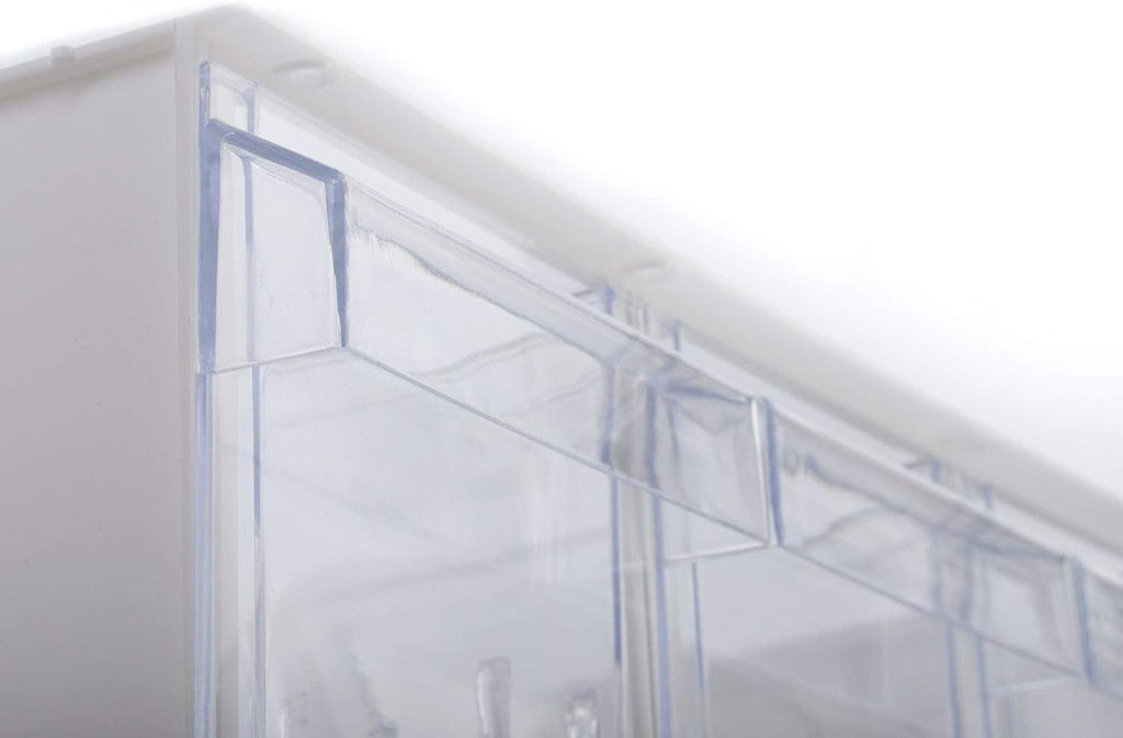 Westmark Schüttengehäuse, Mit drei Schütten, Fassungsvermögen: je 1 l, Kunststoff, Milano, Transparent/Weiß, 76072240