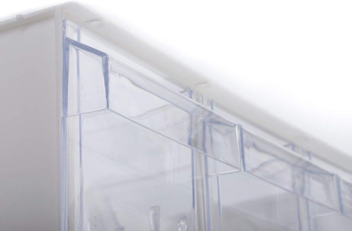 Westmark Schüttengehäuse, Mit drei Schütten, Fassungsvermögen: je 1 l, Kunststoff, Milano, Transparent/Weiß, 76072240