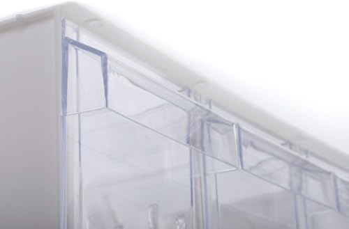 Westmark Schüttengehäuse, Mit drei Schütten, Fassungsvermögen: je 1 l, Kunststoff, Milano, Transparent/Weiß, 76072240