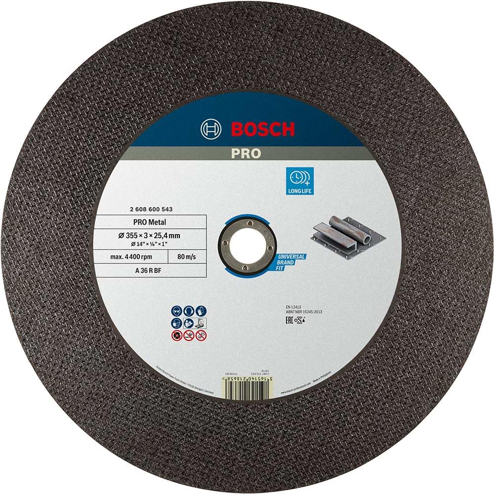 Bosch PRO Metal Gebundene Trennscheibe, 355×3×25,4 mm