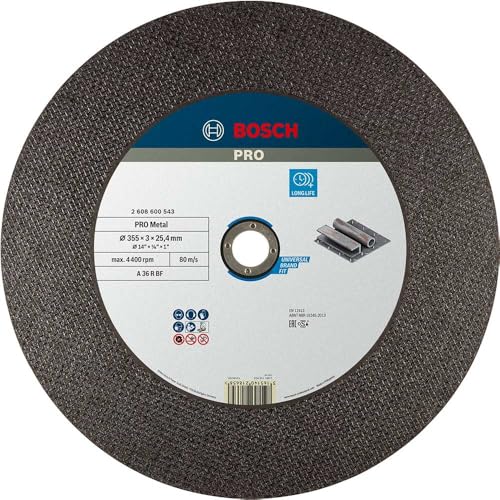 Bosch PRO Metal Gebundene Trennscheibe, 355×3×25,4 mm