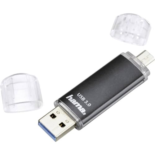Hama 64GB USB-Speicherstick mit USB 3.2 & microUSB, Handy-Stick, 40MB/s