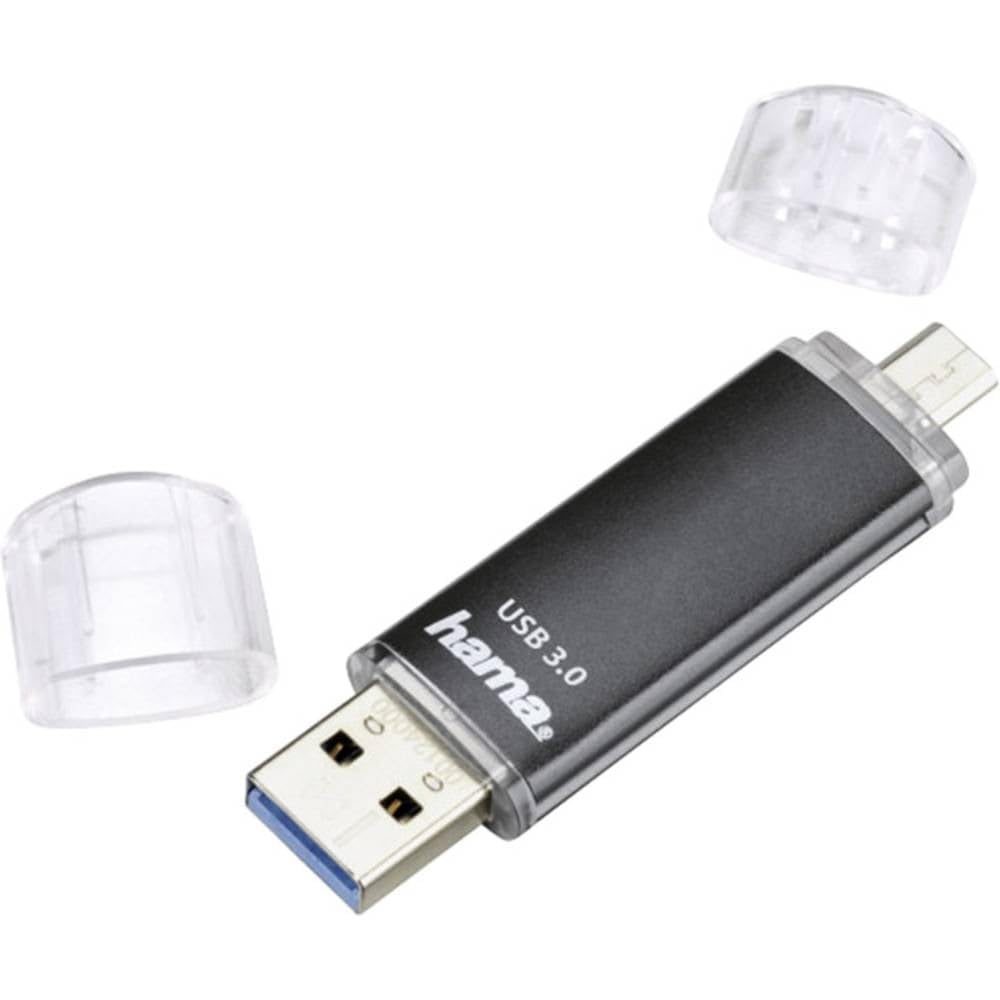 Hama 64GB USB-Speicherstick mit USB 3.2 & microUSB, Handy-Stick, 40MB/s