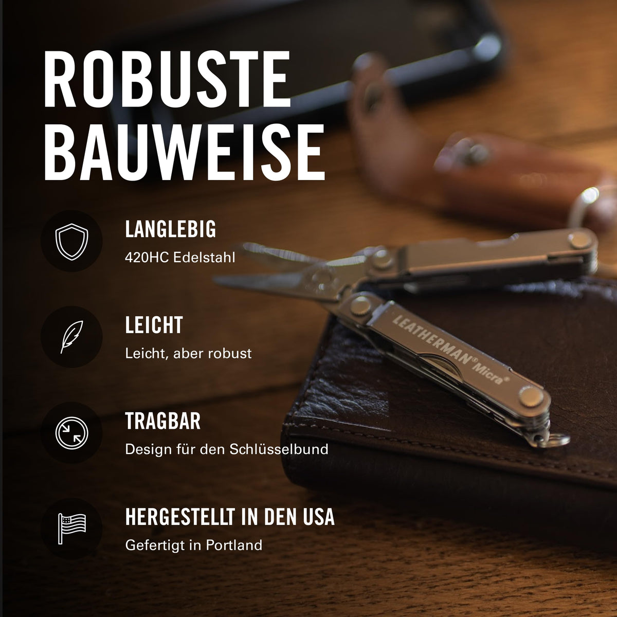 Leatherman Micra, Edelstahl