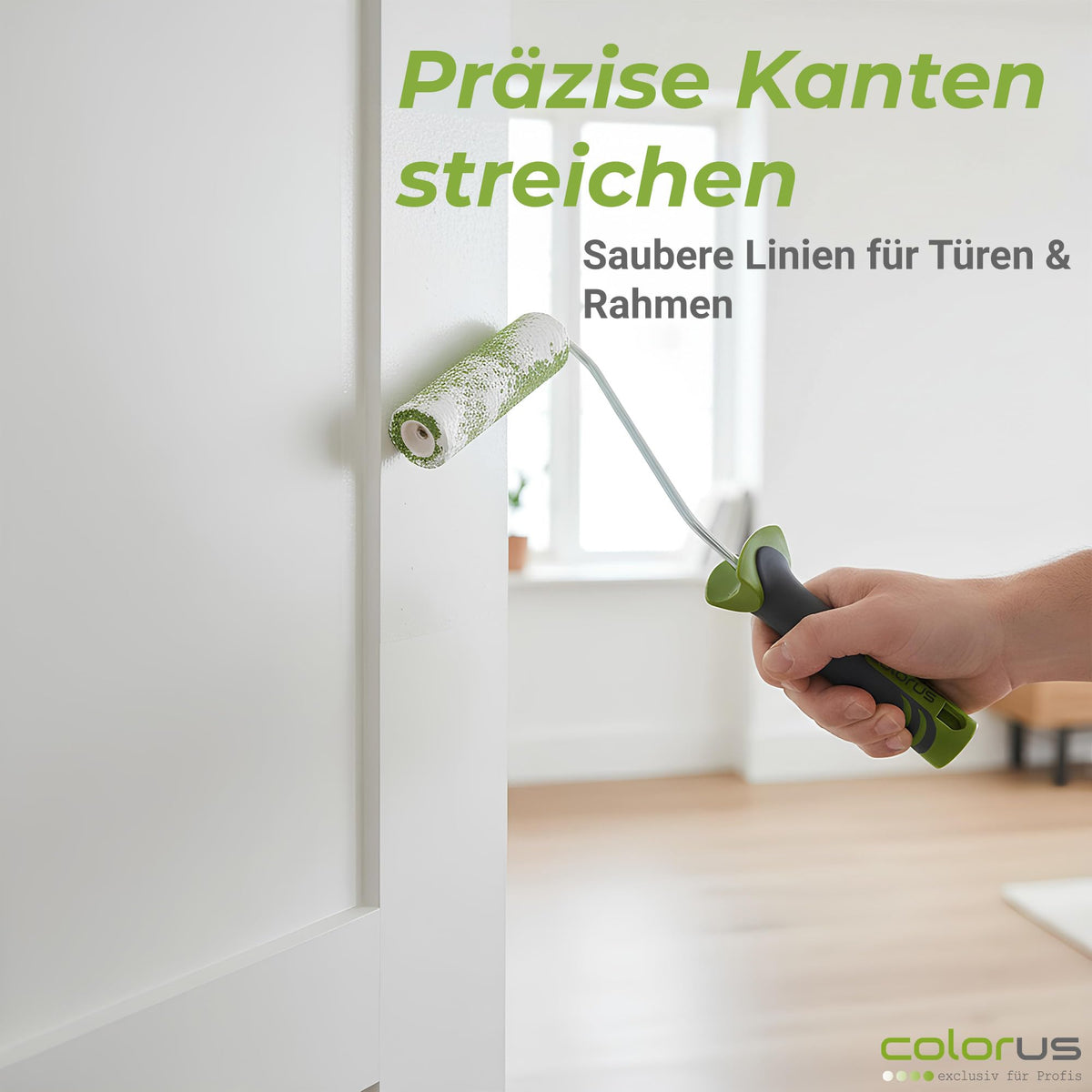 Colorus Lackierwalzen Set 10x Schaumwalze Lackrolle 11 cm gerade mit Bügel