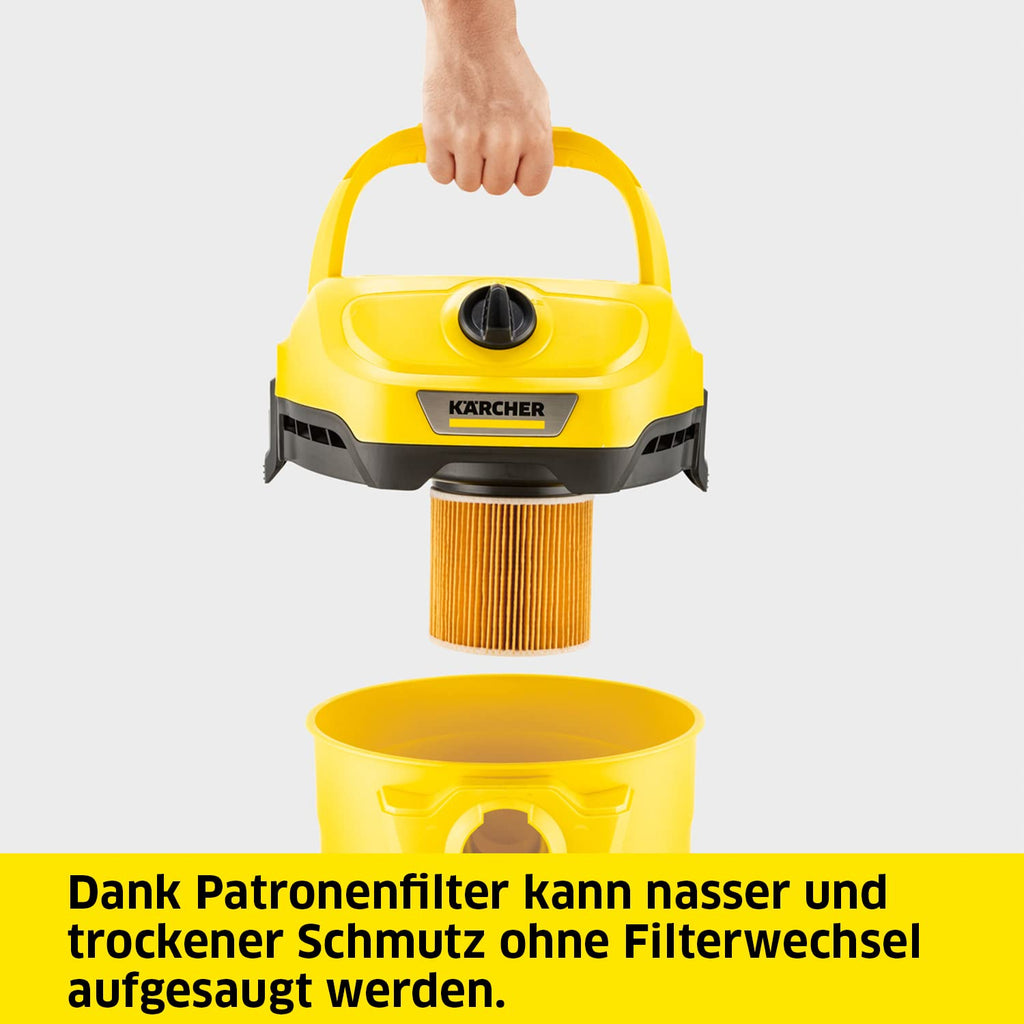 KÄRCHER Nass-/Trockensauger WD 2 Plus V-12/4/18/C, Kunststoffbehälter: 12 l