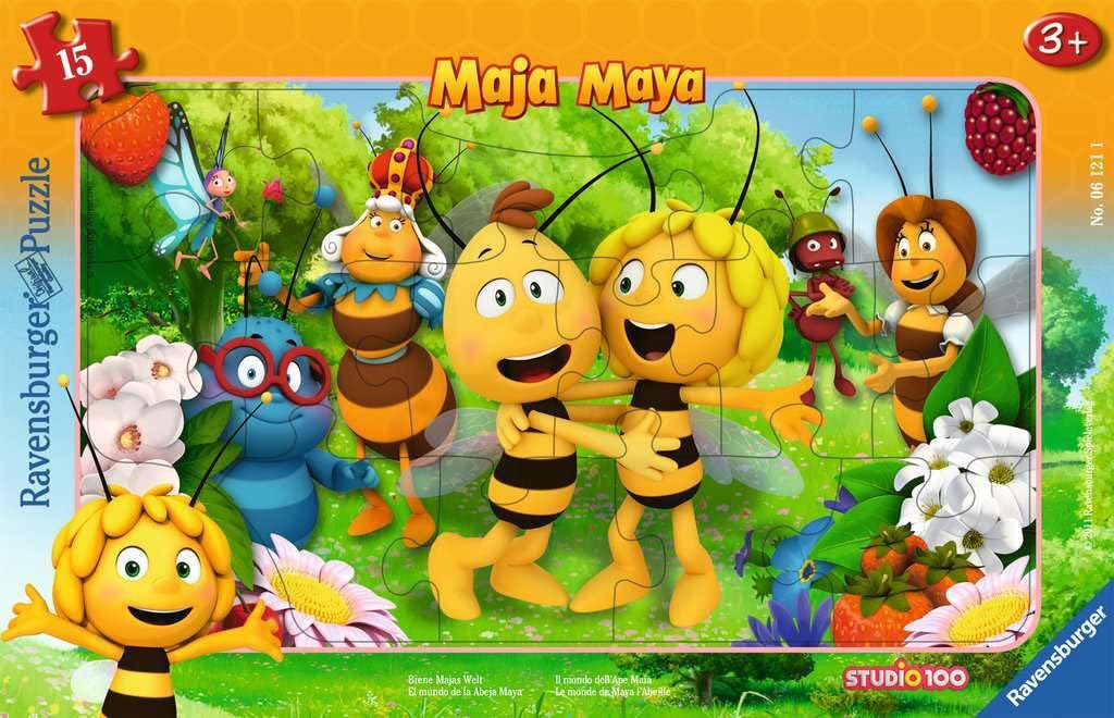 Ravensburger Puzzle Biene Majas Welt - 15 Teile Puzzle ab 3 Jahre