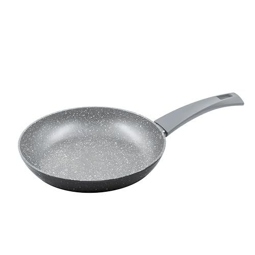 Zanetti Durapietra Antihaft-Pfanne, geeignet für alle Herdarten einschließlich Induktion, formstabiler Boden, dicke Beschichtung, Soft-Touch-Griff, Durchmesser 18 cm