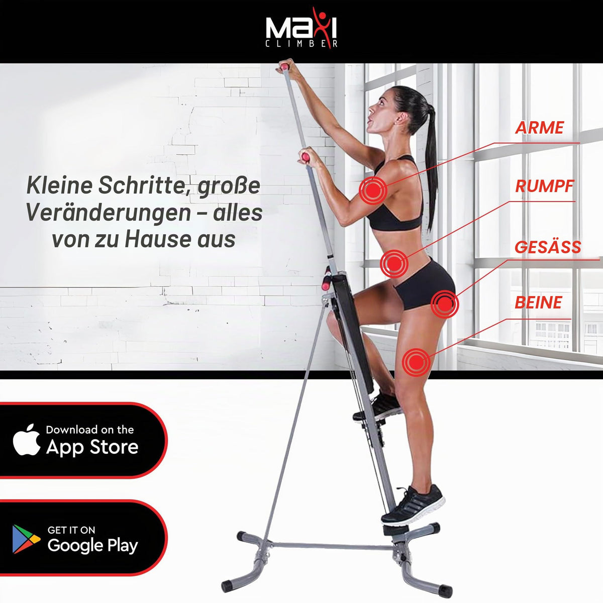 Maxi Climber New Image Vertikales Kletter-Cardio-Übungsgerät