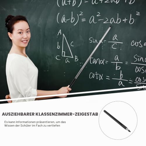 WINOMO Teleskop Zeigestab Ausziehbar Lehrers Zeigestock Zeiger Stick Teleskop Handzeiger Ausziehbarer Lehrzeiger Einziehbar für Lehrers Führt Moderatoren