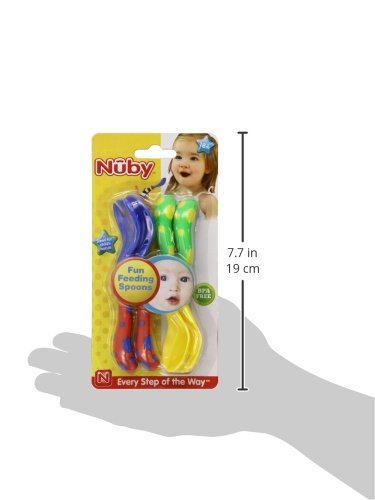 Nuby Löffel und Gabeln, Farben können variieren, 4 Stück