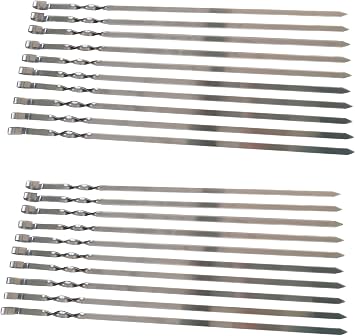 20 Schaschlikspiesse Edelstahl (60cm)