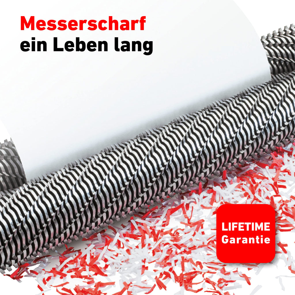 Aktenvernichter IDEAL 2265, Partikelschnitt 2x15mm, bis 4 Blatt, P-5 DSGVO