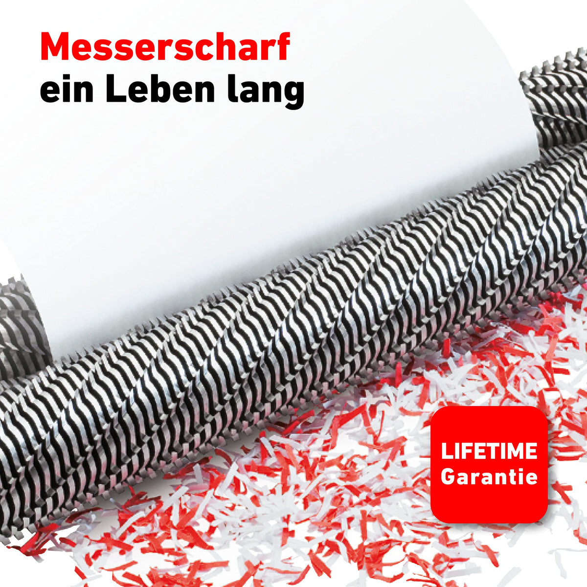 Aktenvernichter IDEAL 2265, Partikelschnitt 2x15mm, bis 4 Blatt, P-5 DSGVO