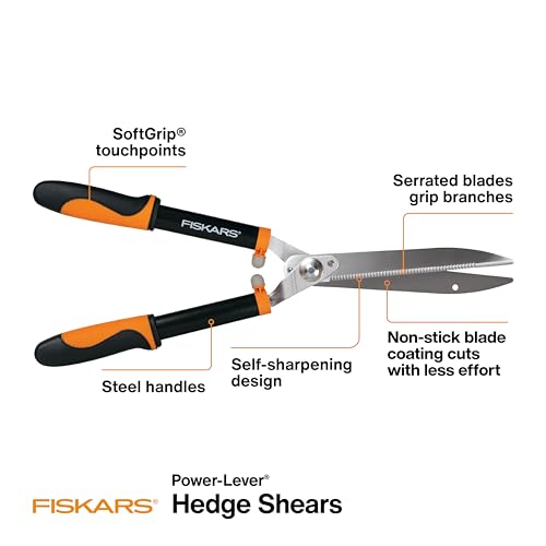 Fiskars 9181 Heckenschere, Stahlgriff