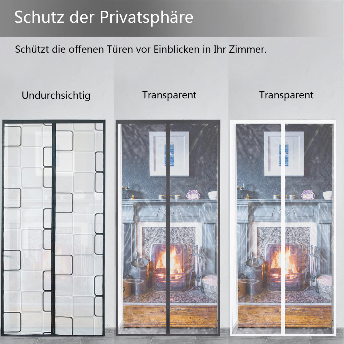 Isolier Schutz Vorhang, Magnet Wärmeschutzvorhang für Türen, Kälteschutz und Wärmeschutz im Winter, Ideal für die Nutzung von Klimaanlagen im Sommer, Kinderleichte Klebemontage Ohne Bohren- 70x180cm