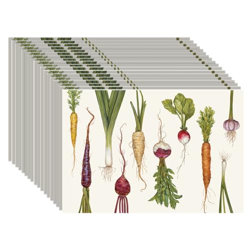 Hester and Cook Hester & Cook Papier Platzdeckchen, Pad von 30 - Naturbauernmarkt Mehrfarbig