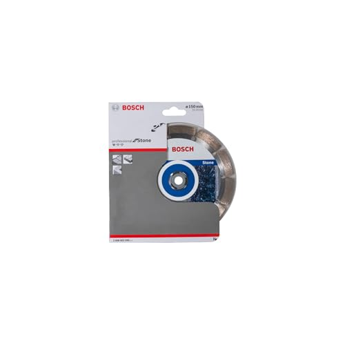 Bosch Professional 1x Diamanttrennscheibe Standard for Stone (für Stein, Granit, Beton, Ø 150 x 22,23 x 2 x 10 mm, Zubehör für Winkelschleifer)
