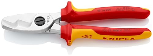 KNIPEX Kabelschere mit Doppelschneide, 200 mm, 95 16 200